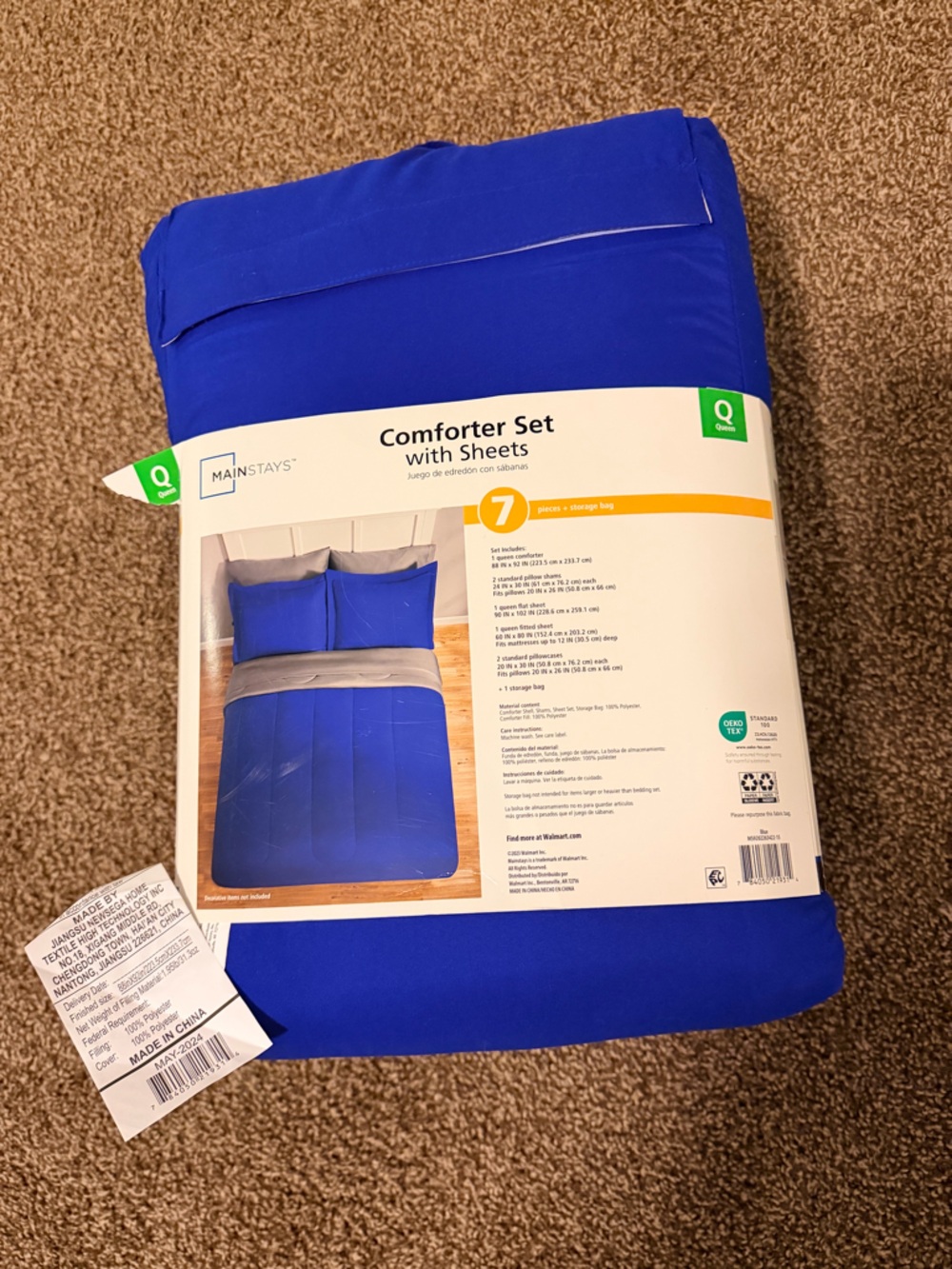 Mainstays Royal Blue Comforter Set